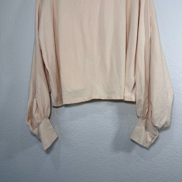 NWT Free People Movement Light Peach Sweater Women's Large - Picture 4 of 9